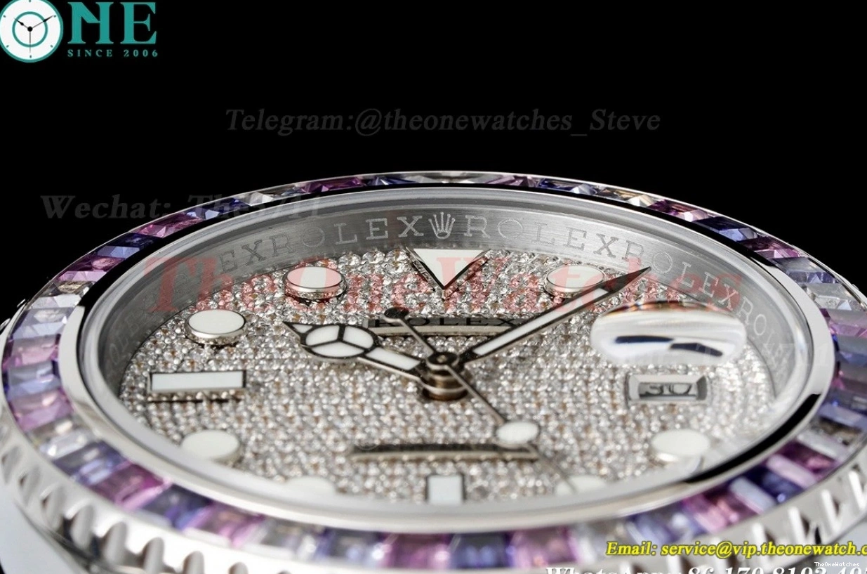 42mm SS 904L RU VR3235 Full Dial Yacht-Master Diamonds JVSF 0118